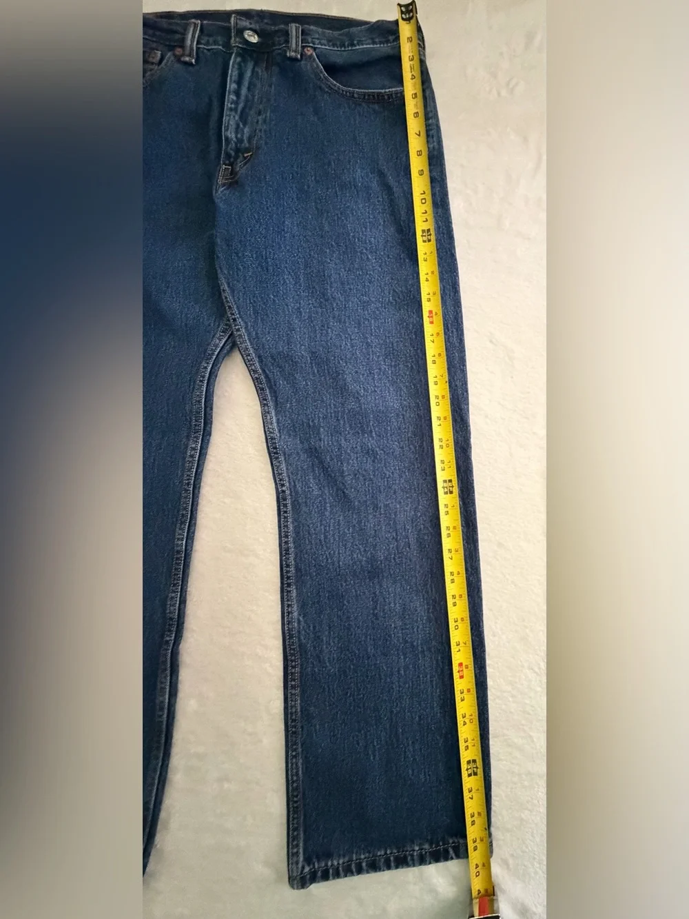 Levi's Men's 505 Relaxed Straight Jeans in Dark Blue, 33x30